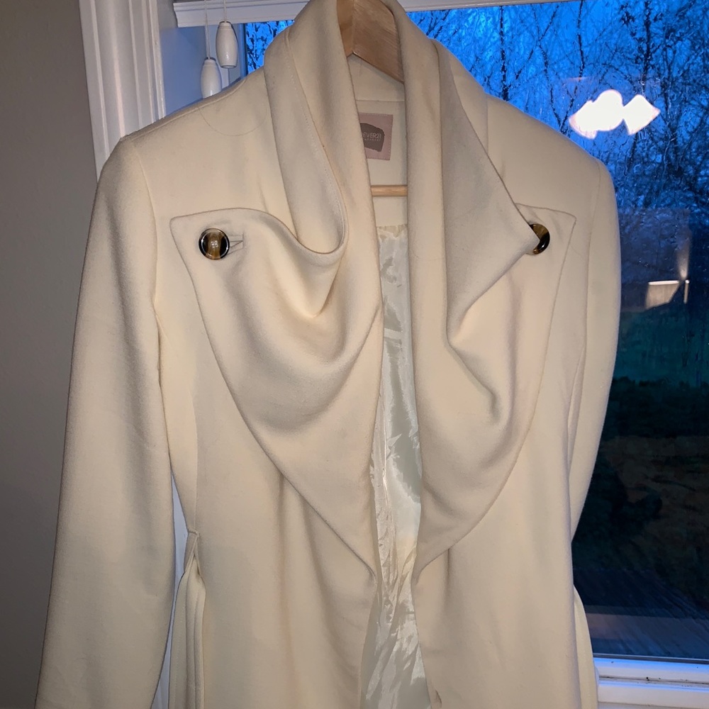 Cream Pea coat